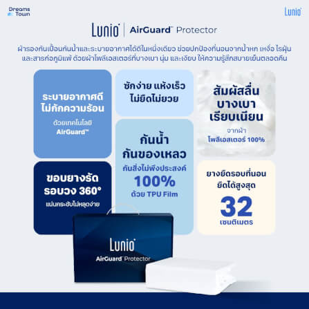 ผ้ารองกันเปื้อนกันน้ำ 6 ฟุต LUNIO AIRGUARD PROTECTOR_7